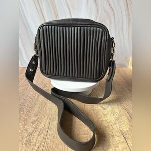 Topshop Black Leather Crossbody Purse – Sleek, Minimalist, and Effortlessly Cool